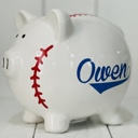  Personalized Baseball Piggy Bank 