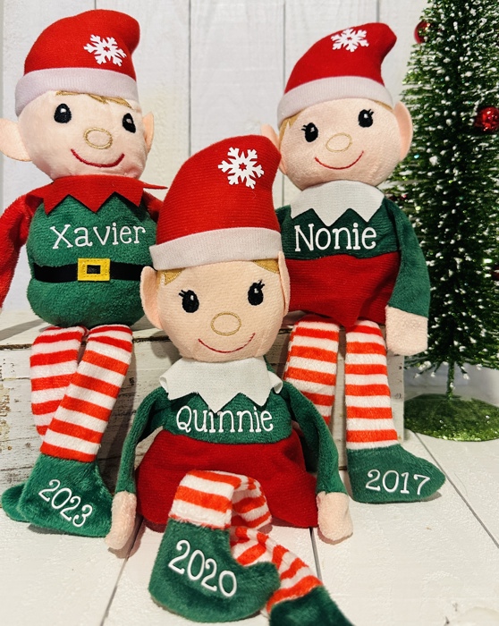 Personalized Plush Shelf Sitting Elf