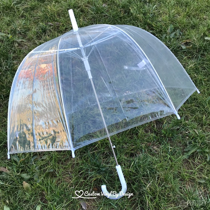 Clear Dome Wedding Umbrella – Single or Bridal Party Sets