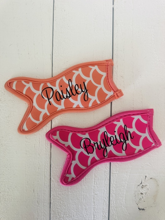 Mermaid Popsicle & Yogurt Holders • Personalized Kids Summer Gift • Pool Party Favor 