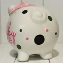  Personalized Piggy Bank for Girls • Birthday or Baby Shower Gift