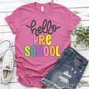  Hello Grade Teacher Tee 