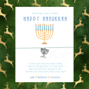 Happy Hanukkah Christmas Wish Bracelets - 18 Styles - STOCKING STUFFERS