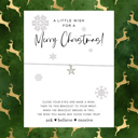 Merry Christmas White Star Christmas Wish Bracelets - 18 Styles - STOCKING STUFFERS