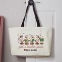  Personalized Teacher Goose Tote Bag – Funny Custom Teacher Gift with Name - Teacher Appreciation Gift