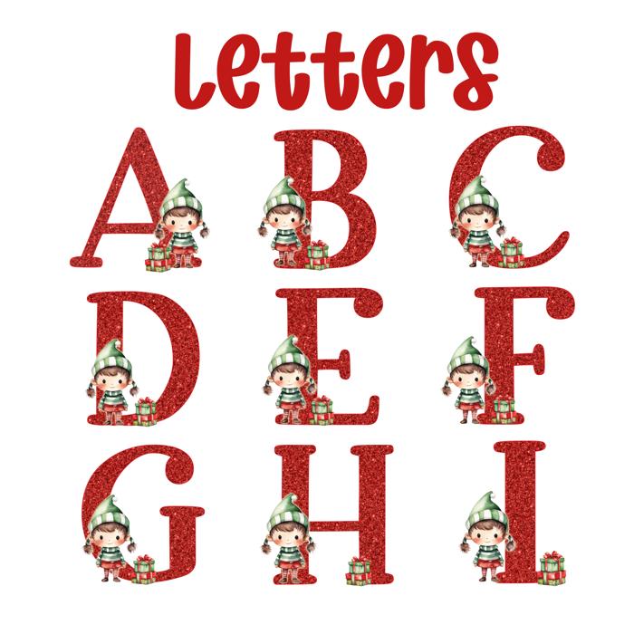 Personalized Boy Elf Child's Initial and Name Christmas Ornament | Gift Box Included
