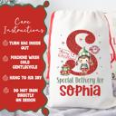  Personalized Special Delivery Girl Elf Design Santa Bag | Large and Small Bags