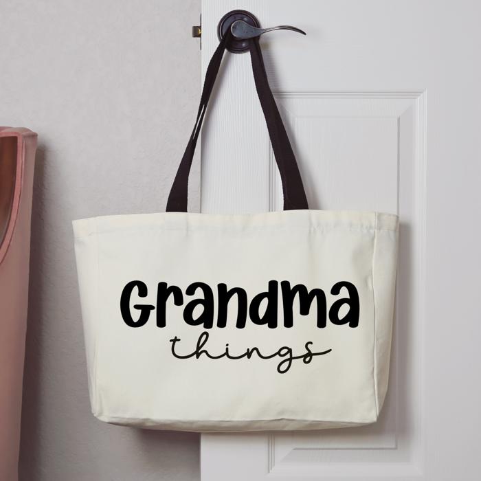 Grandma Things Weekender Tote Bag - Custom Grandma Gift (Nana, Gigi, Grammy, etc.) 