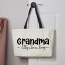  Personalized “Grandma” Weekender Tote Bag with Grandchildren's Names 