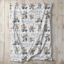  Sports Teddy Bear Personalized Baby Blanket | Baseball, Basketball, Soccer, Football, Golf Sports Themed Nursery Decor | Baby Shower Gift
