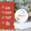  First Christmas Married Personalized Ornament 2025 | Custom Wedding Gift with Couples Names | Gift Box Included