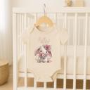 6-9M First Easter Baby Girl Personalized Onesie | Short Sleeve 100% Cotton Bodysuit (0-3 to 18 Months)