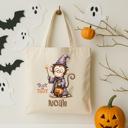  Monkey Wizard Personalized Trick or Treat Bag | Custom Halloween Treat Bag for Kids | Monkey Wizard tote