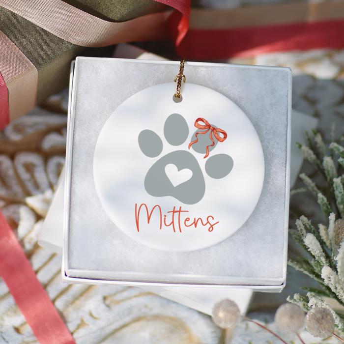 Dog or Cat Personalized Christmas Ornament