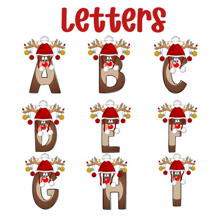 Personalized Rudolph Initial Special Delivery Santa Bag | Child’s Initial & Name | Large and Small Bags