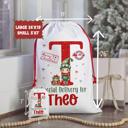 Extra Large Personalized Special Delivery Boy Elf Design Santa Bag | Large and Small Bags
