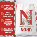  Personalized Special Delivery Boy Elf Design Santa Bag | Large and Small Bags