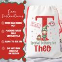  Personalized Special Delivery Boy Elf Design Santa Bag | Large and Small Bags