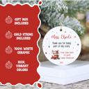  Personalized Teacher Thank You Christmas Ornament| Includes Teacher Name, Student Name, Grade, School | Gift Box Included