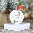  Personalized World's Best Christmas Ornament | Includes Title and Established Date