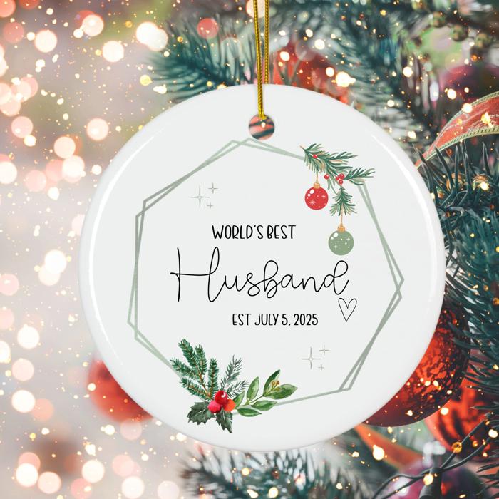 Personalized World's Best Christmas Ornament | Includes Title and Established Date