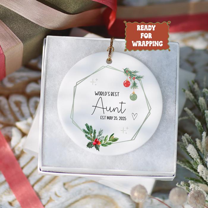 Personalized World's Best Christmas Ornament | Includes Title and Established Date