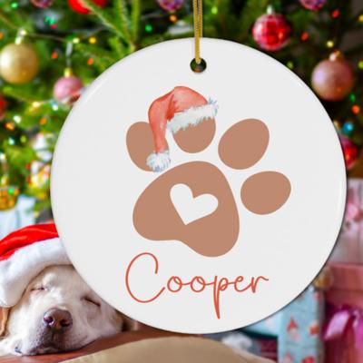 Dog or Cat Personalized Christmas Ornament