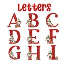  Personalized Girl Elf Child's Initial and Name Christmas Ornament | Gift Box Included