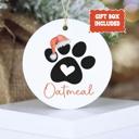 Black Dog or Cat Personalized Christmas Ornament