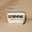   Personalized Grandma with Grandchildren's Names Cosmetic Bag with Wristlet – Pouch for Grandma, Travel, Make up or Everyday Essentials