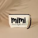   Personalized Grandma with Grandchildren's Names Cosmetic Bag with Wristlet – Pouch for Grandma, Travel, Make up or Everyday Essentials
