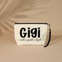   Personalized Grandma with Grandchildren's Names Cosmetic Bag with Wristlet – Pouch for Grandma, Travel, Make up or Everyday Essentials
