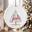  Jesus Matthew 1:21 Christmas Ornament | Christian Scripture Ornament   Faith-Based Christmas Gift | Gift Box Included