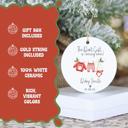  New Baby on the Way Personalized Christmas Ornament | Custom Pregnancy Announcement Ornament 