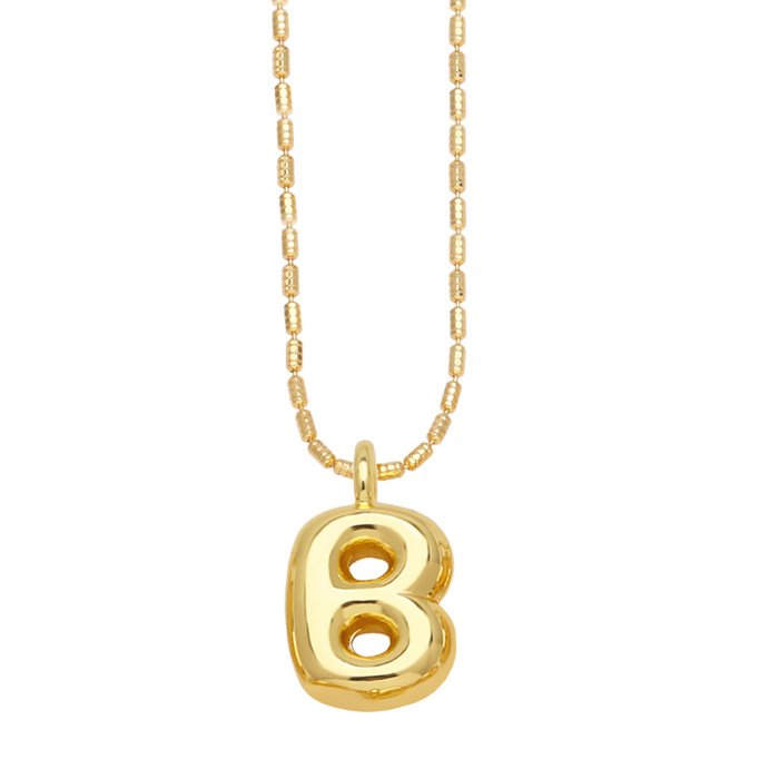 DaniEmCo Trendy Waterdrop Necklace | Personalized Initial Letter | Gold Finish