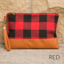  DaniEmCo BUFFALO CHECK CLUTCH | Removable Wristlet Bag
