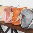  CHARIS Convertible Backpack | Vegan Leather Bag | Bonus +2 Straps