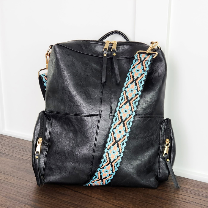 CHARIS Convertible Backpack | Vegan Leather Bag | Bonus +2 Straps