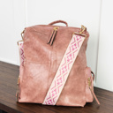 Blush CHARIS Convertible Backpack | Vegan Leather Bag | Bonus +2 Straps