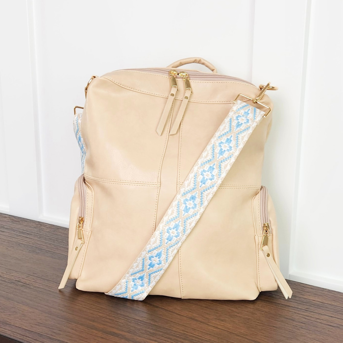 CHARIS Convertible Backpack | Vegan Leather Bag | Bonus +2 Straps