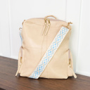 Ivory CHARIS Convertible Backpack | Vegan Leather Bag | Bonus +2 Straps