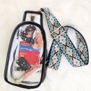  DaniEmCo Clear Stadium Sling Bag + Removable Boho Pattern Strap – Trendy Crossbody Bag