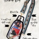  DaniEmCo Clear Stadium Sling Bag + Removable Boho Pattern Strap – Trendy Crossbody Bag