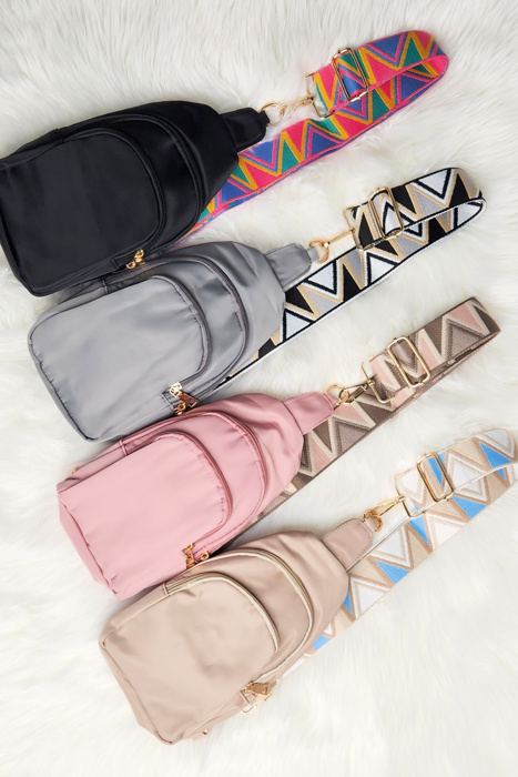 CRISALA SLING | Nylon Crossbody Bag | Everyday Sporty Bag | Changeable Strap