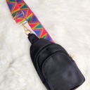 Black CRISALA SLING | Nylon Crossbody Bag | Everyday Sporty Bag | Changeable Strap