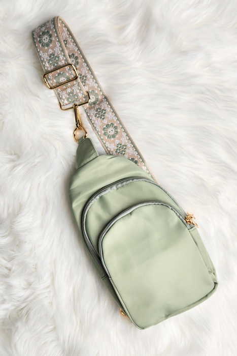 CRISALA SLING | Nylon Crossbody Bag | Everyday Sporty Bag | Changeable Strap