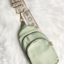 Sage CRISALA SLING | Nylon Crossbody Bag | Everyday Sporty Bag | Changeable Strap