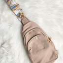 Tan CRISALA SLING | Nylon Crossbody Bag | Everyday Sporty Bag | Changeable Strap
