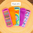 Pack #1 Kids Freezer Pop Holders | Reusable Neoprene Ice Pop Sleeves | 5 Pack