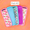 Pack #2 Kids Freezer Pop Holders | Reusable Neoprene Ice Pop Sleeves | 5 Pack